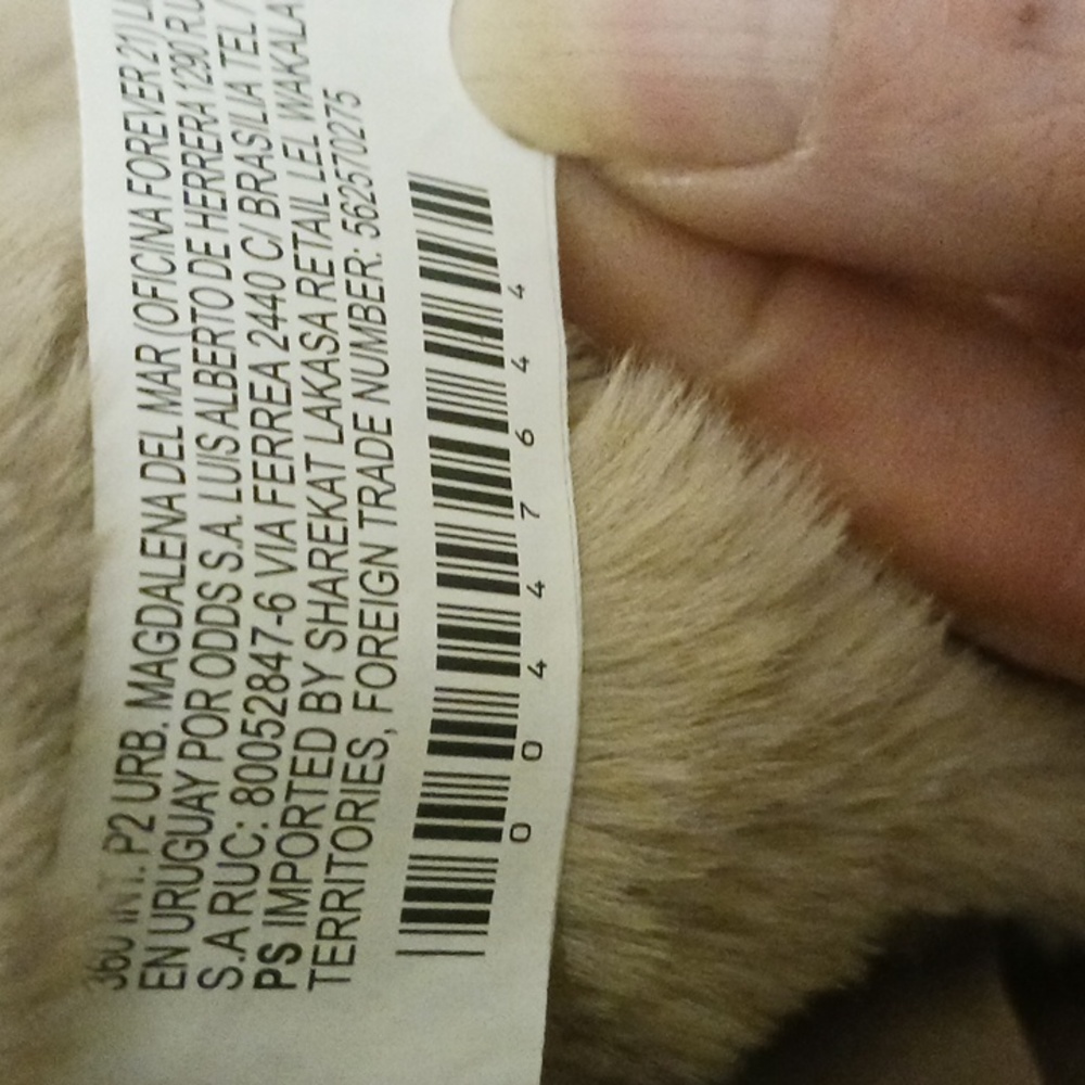 FOREVER 21 Fauxfur cream color Crop jacket - Picture 6 of 6
